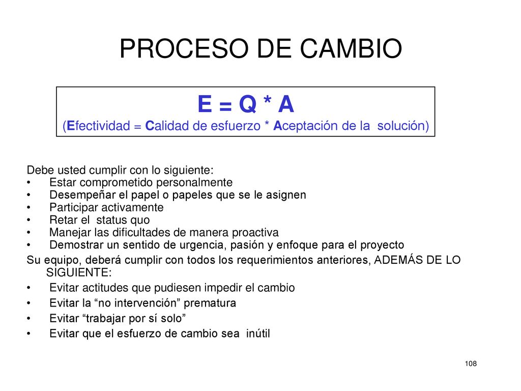 (Efectividad = Calidad de esfuerzo * Aceptación de la solución)