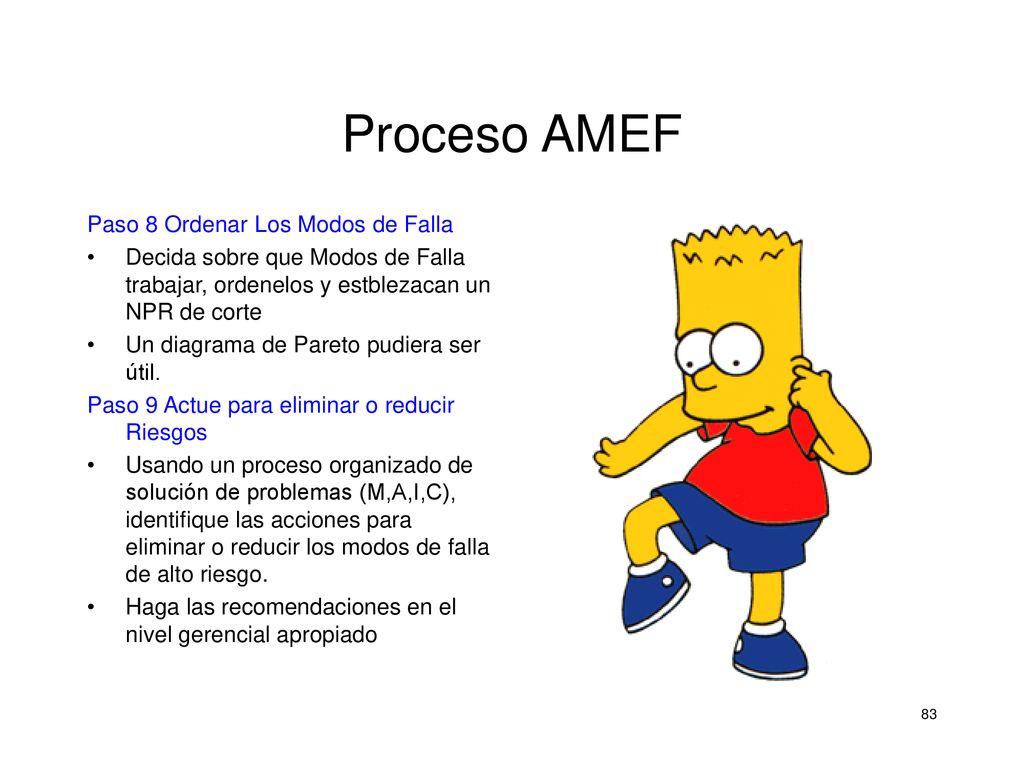 Proceso AMEF Paso 8 Ordenar Los Modos de Falla