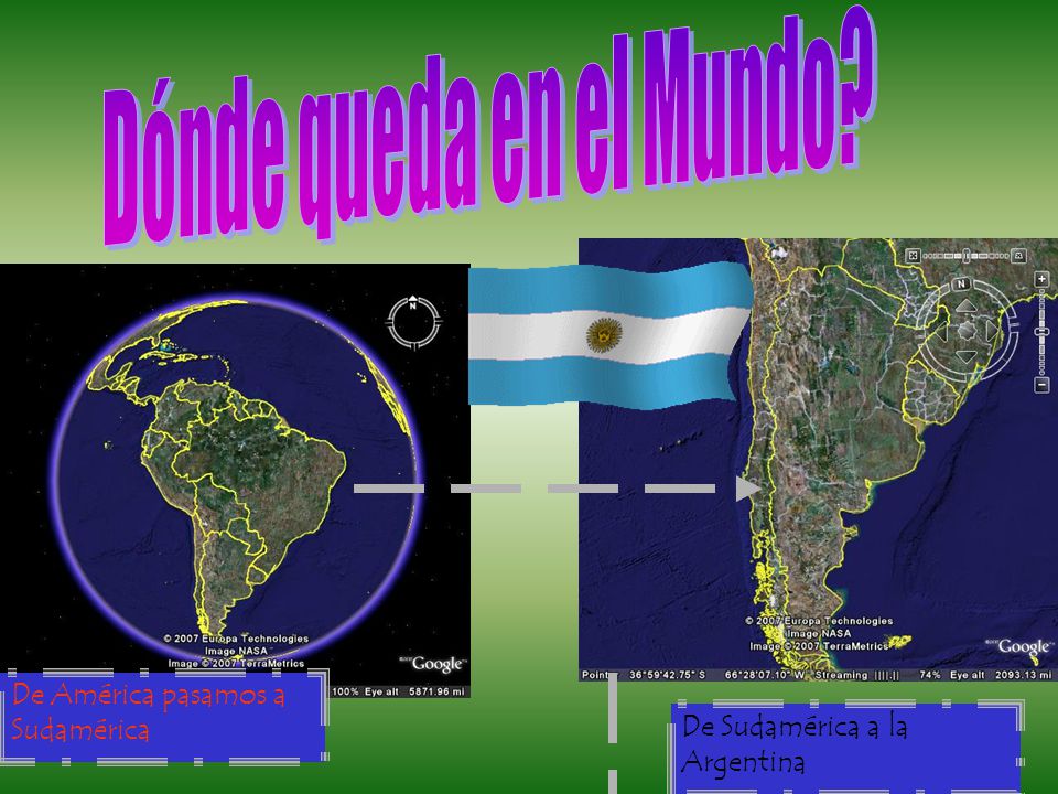 Dónde queda en el Mundo De América pasamos a Sudamérica