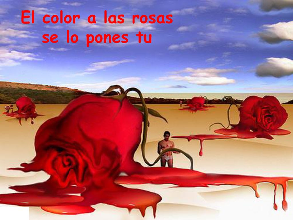 El color a las rosas se lo pones tu