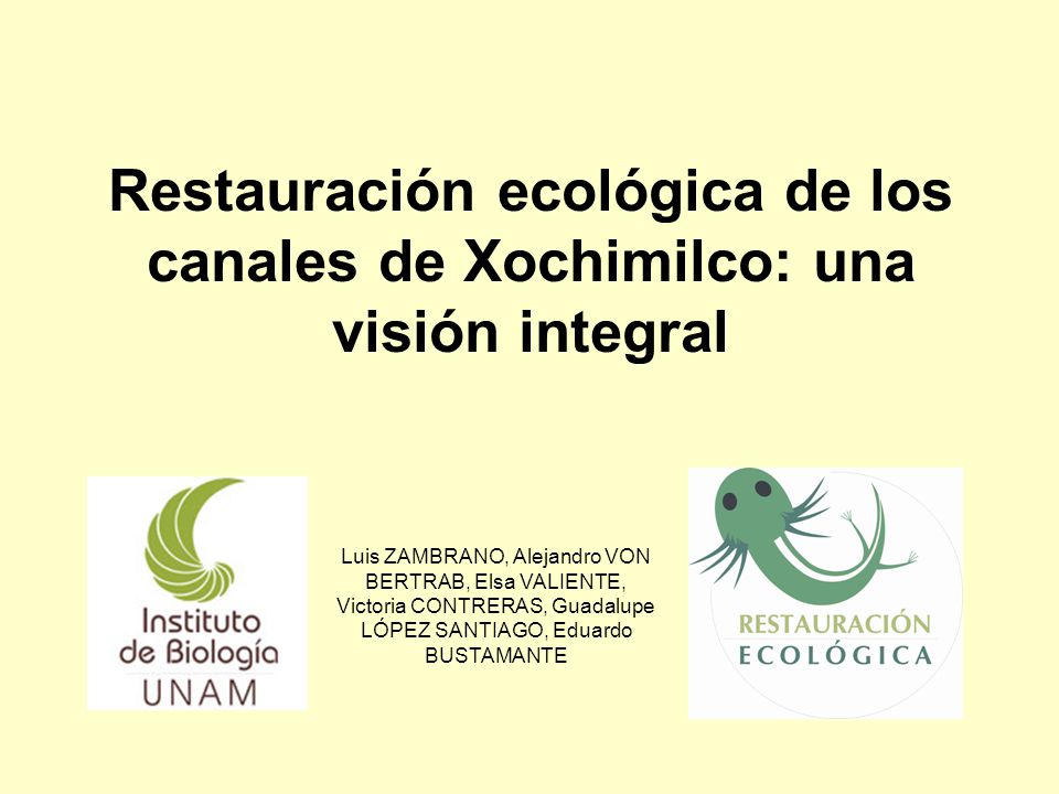 Restauración ecológica de los canales de Xochimilco: una visión integral