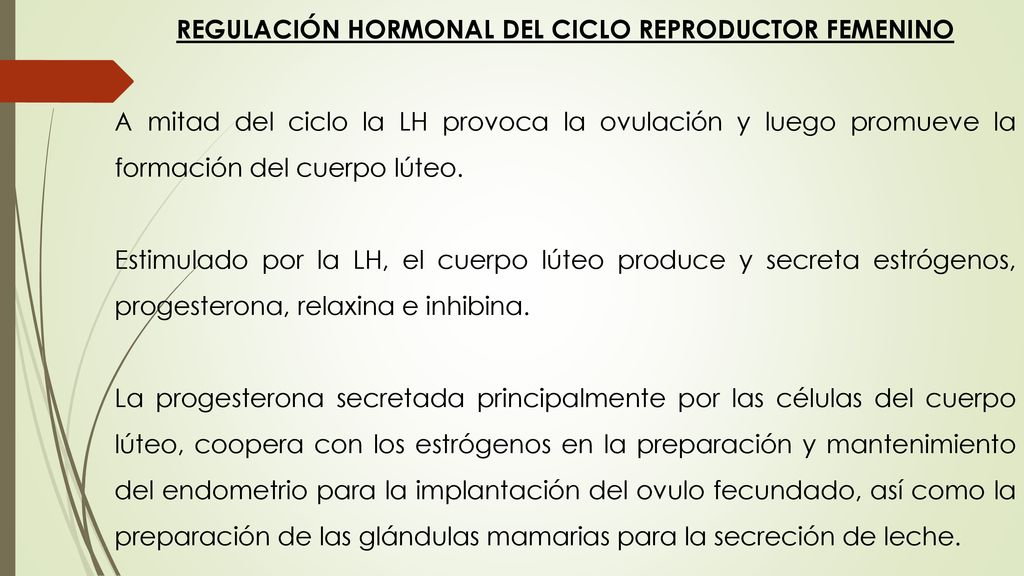 REGULACIÓN HORMONAL DEL CICLO REPRODUCTOR FEMENINO