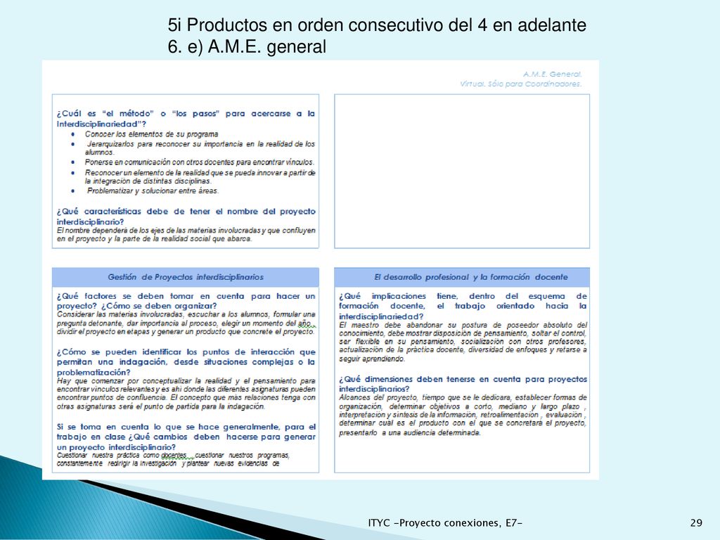 5i Productos en orden consecutivo del 4 en adelante