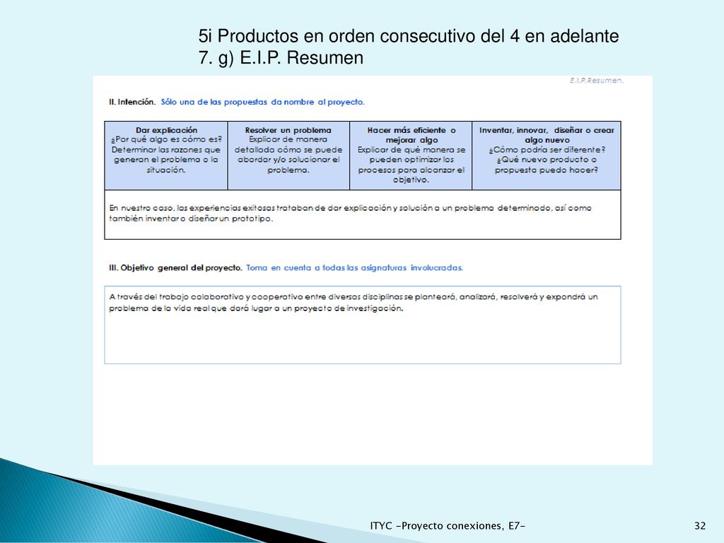 5i Productos en orden consecutivo del 4 en adelante