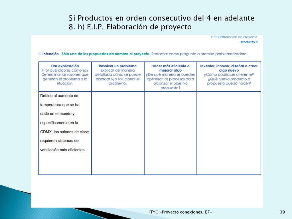 5i Productos en orden consecutivo del 4 en adelante