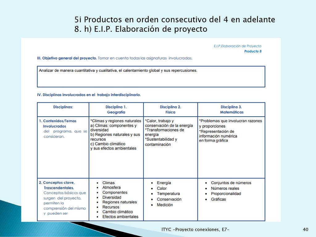 5i Productos en orden consecutivo del 4 en adelante