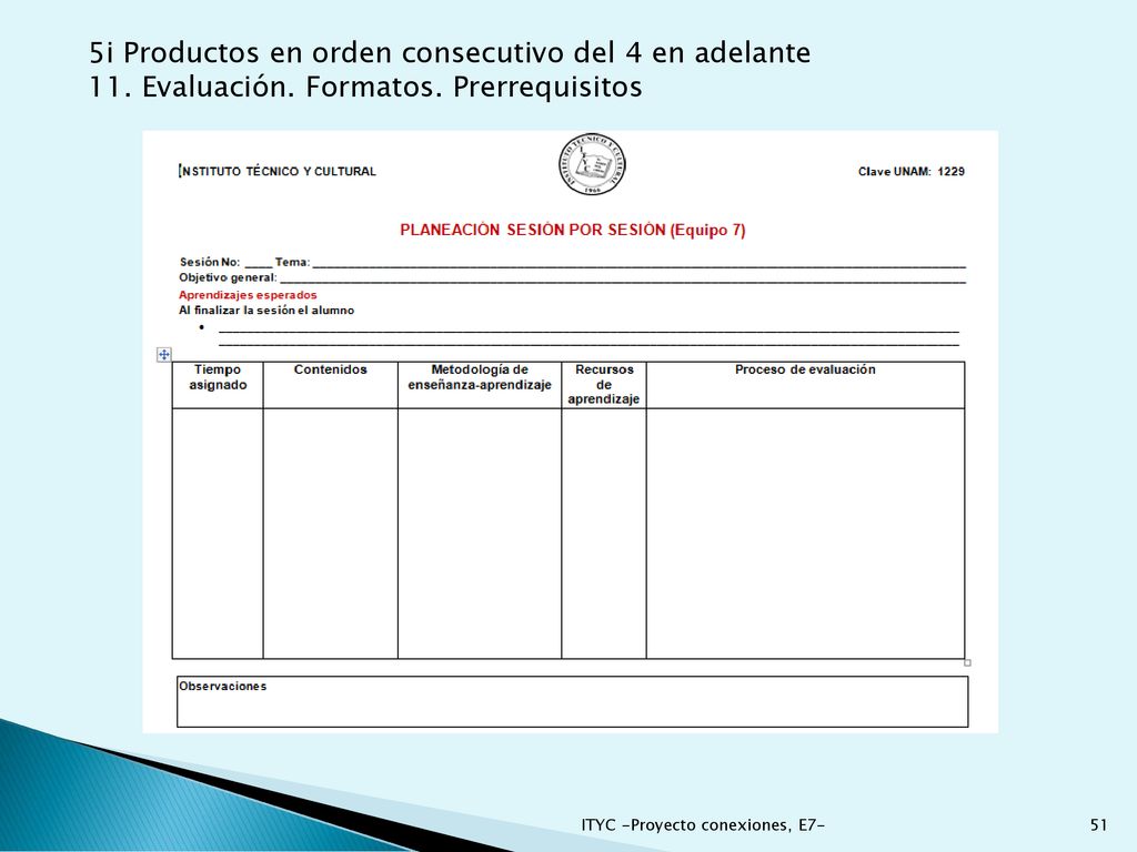5i Productos en orden consecutivo del 4 en adelante