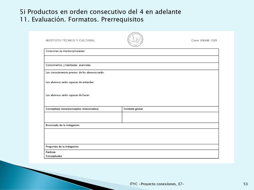 5i Productos en orden consecutivo del 4 en adelante