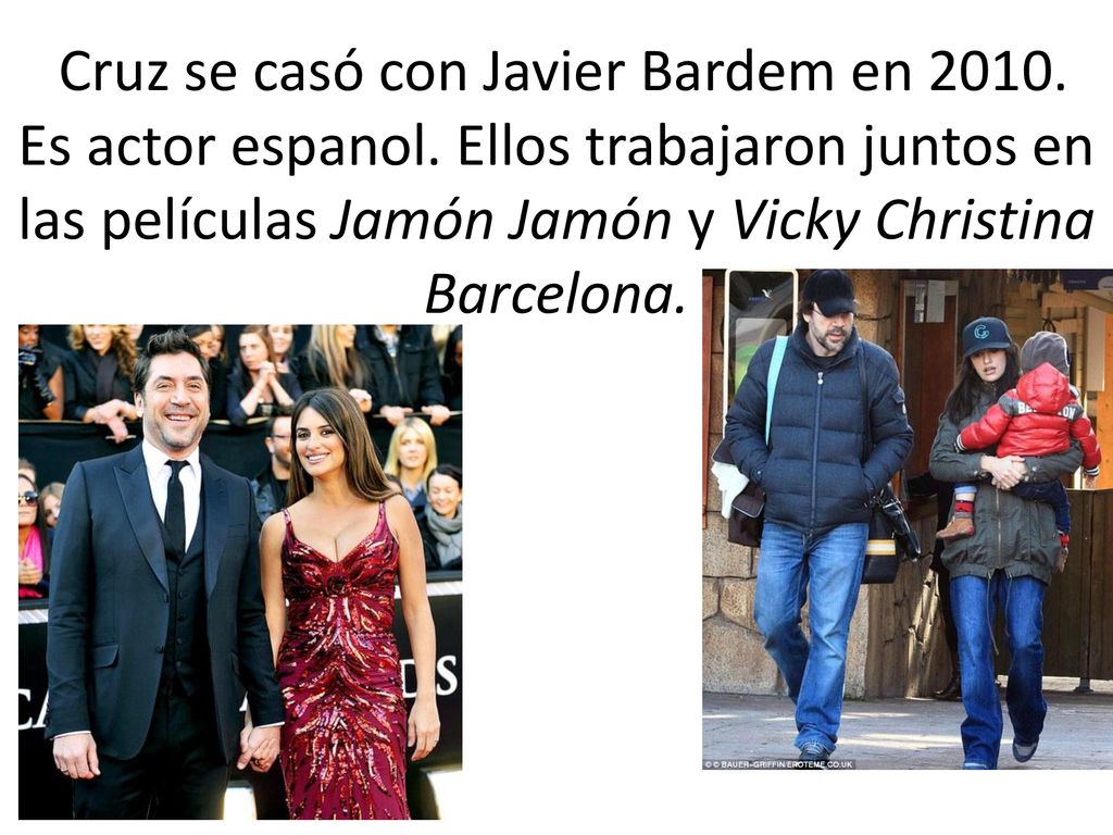 Cruz se casó con Javier Bardem en Es actor espanol