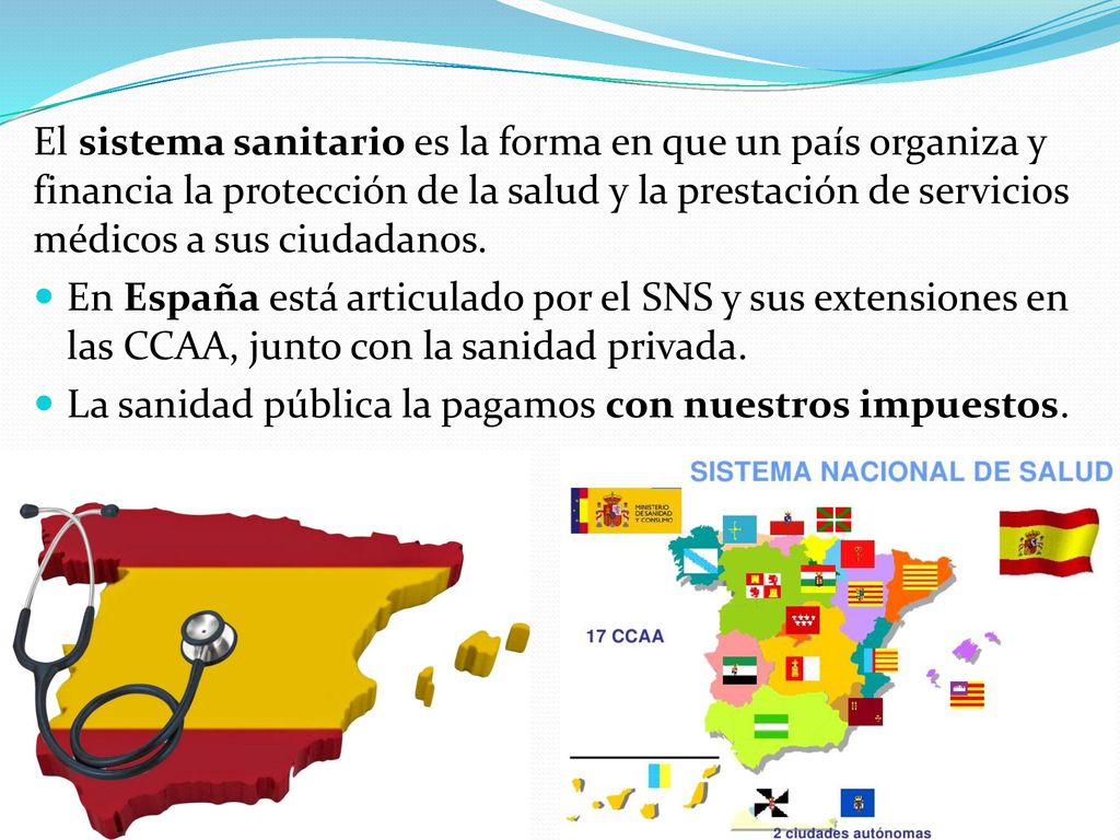 El sistema sanitario es la forma en que un país organiza y financia la protección de la salud y la prestación de servicios médicos a sus ciudadanos.