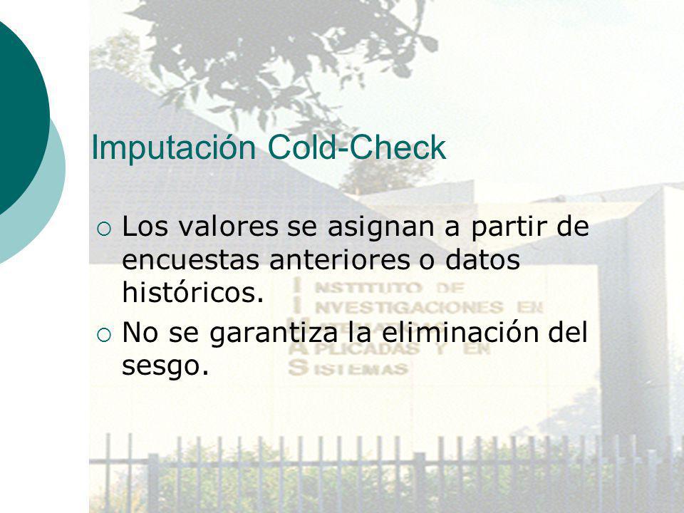 Imputación Cold-Check