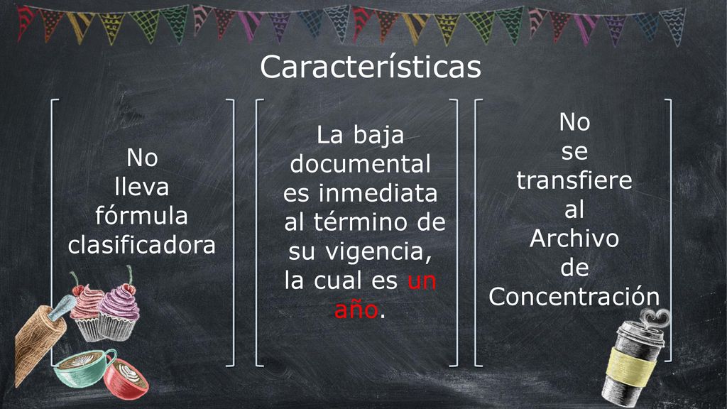 Características No La baja documental es inmediata se transfiere No al