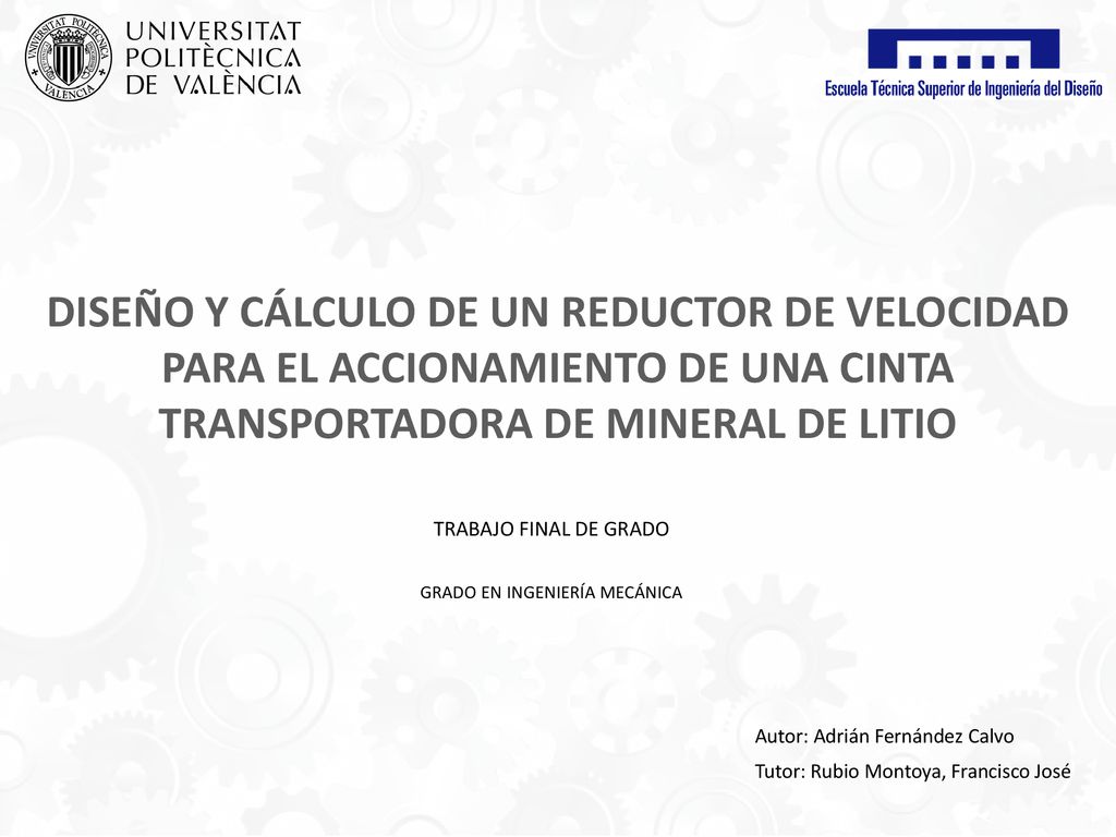 Autor: Adrián Fernández Calvo Tutor: Rubio Montoya, Francisco José