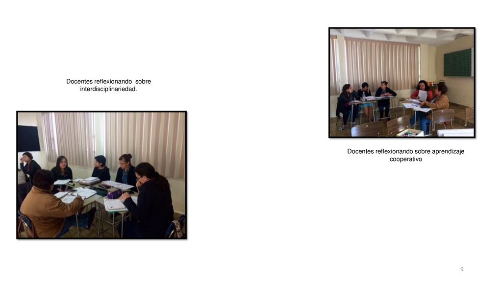 Producto 3 Docentes reflexionando sobre interdisciplinariedad.