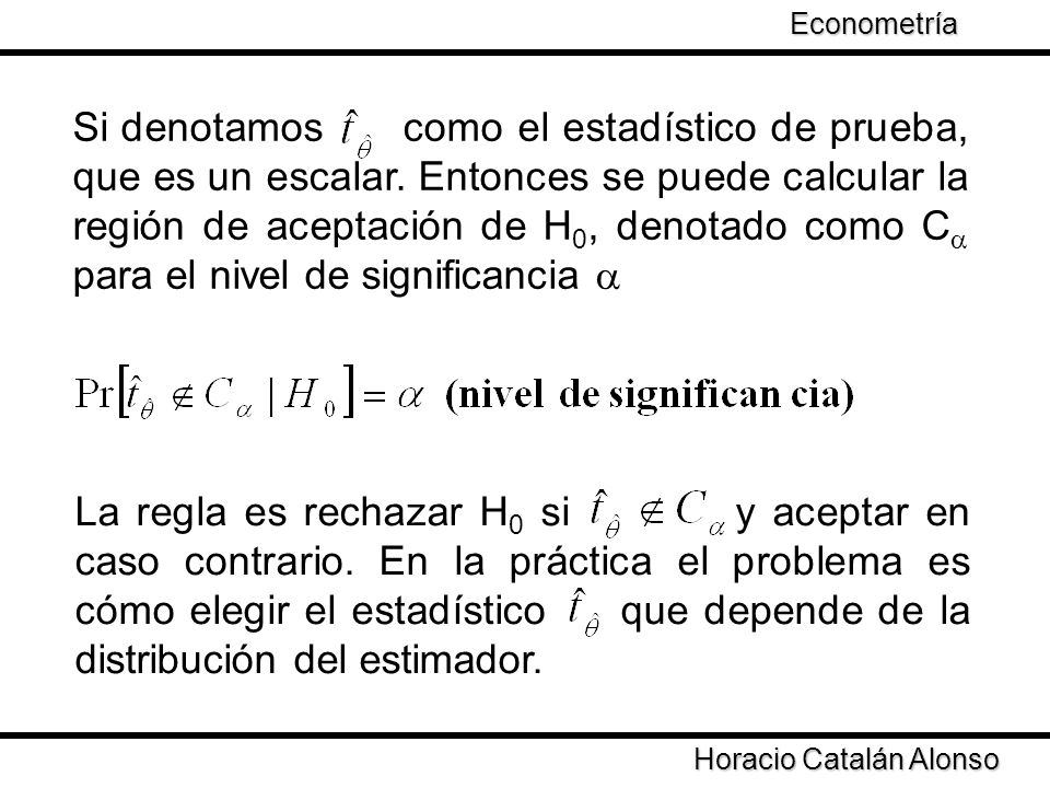 Econometría Taller de Econometría.
