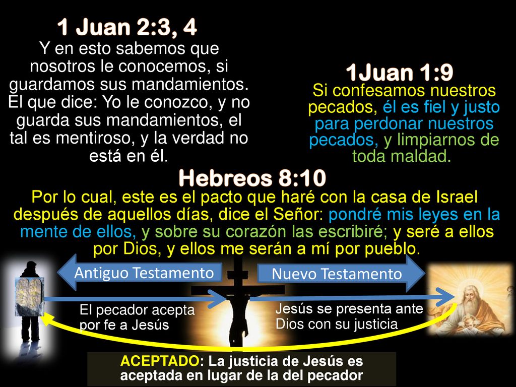 ACEPTADO: La justicia de Jesús es aceptada en lugar de la del pecador