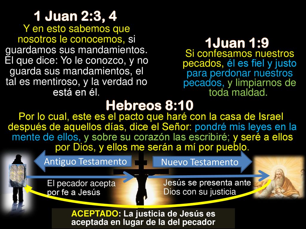 ACEPTADO: La justicia de Jesús es aceptada en lugar de la del pecador