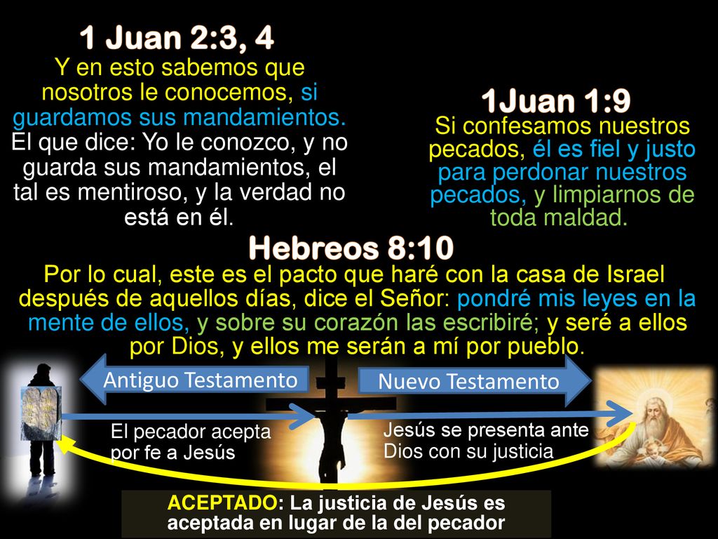 ACEPTADO: La justicia de Jesús es aceptada en lugar de la del pecador