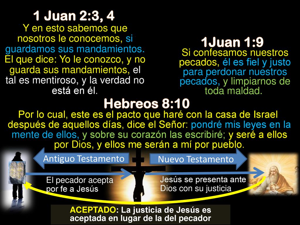 ACEPTADO: La justicia de Jesús es aceptada en lugar de la del pecador