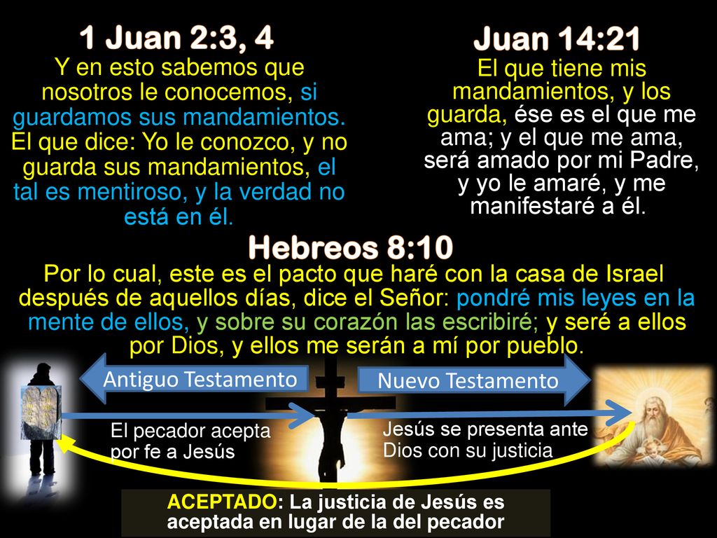 ACEPTADO: La justicia de Jesús es aceptada en lugar de la del pecador