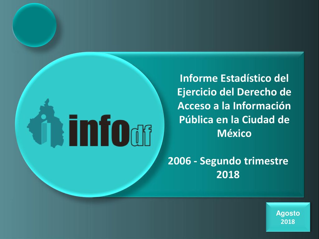 Informe Estadístico del Ejercicio del Derecho de Acceso a la Información Pública en la Ciudad de México