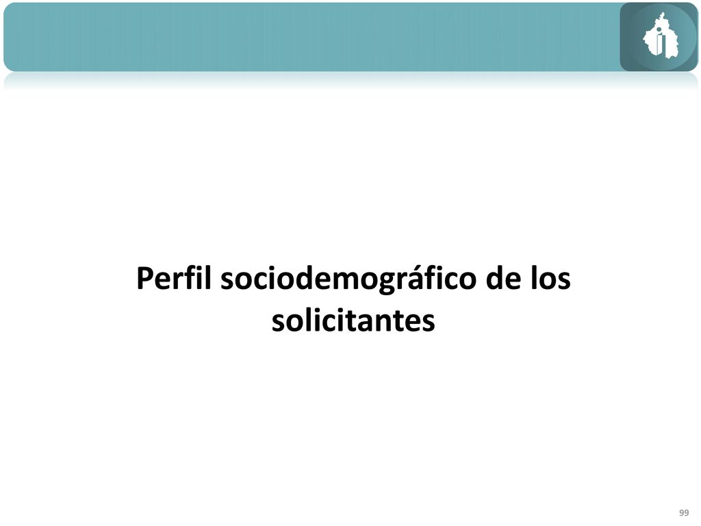 Perfil sociodemográfico de los solicitantes