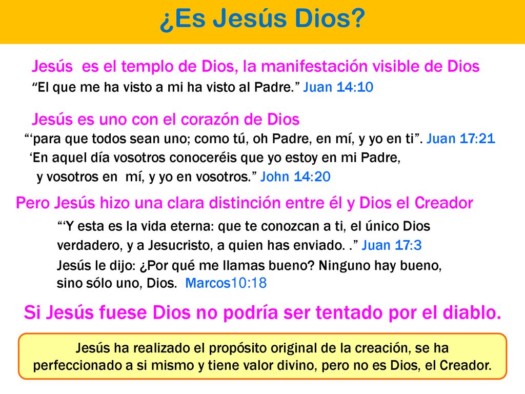 Si Jesús fuese Dios no podría ser tentado por el diablo.