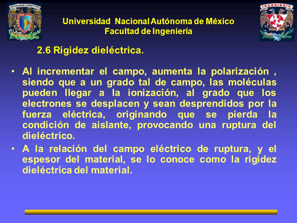 2.6 Rigidez dieléctrica.