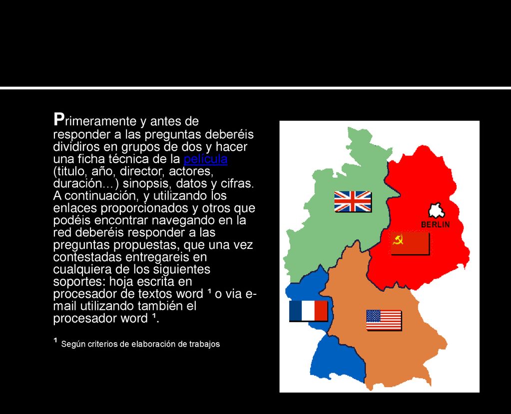 Primeramente y antes de responder a las preguntas deberéis dividiros en grupos de dos y hacer una ficha técnica de la película (titulo, año, director, actores, duración…) sinopsis, datos y cifras.