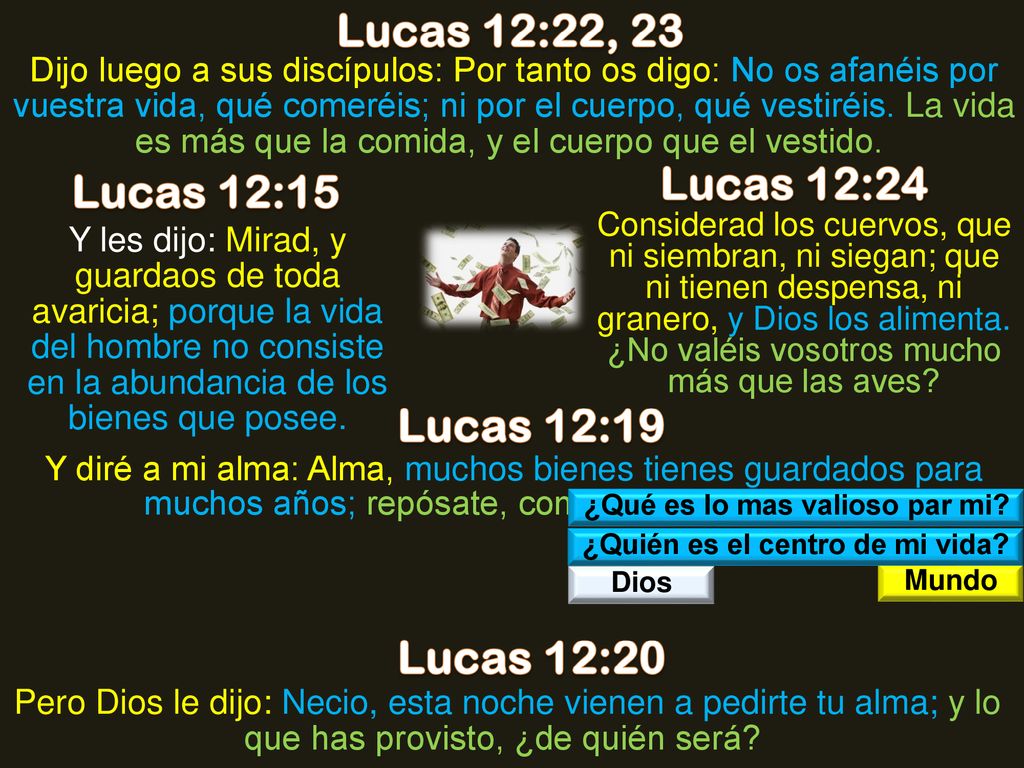 ¿Qué es lo mas valioso par mi ¿Quién es el centro de mi vida