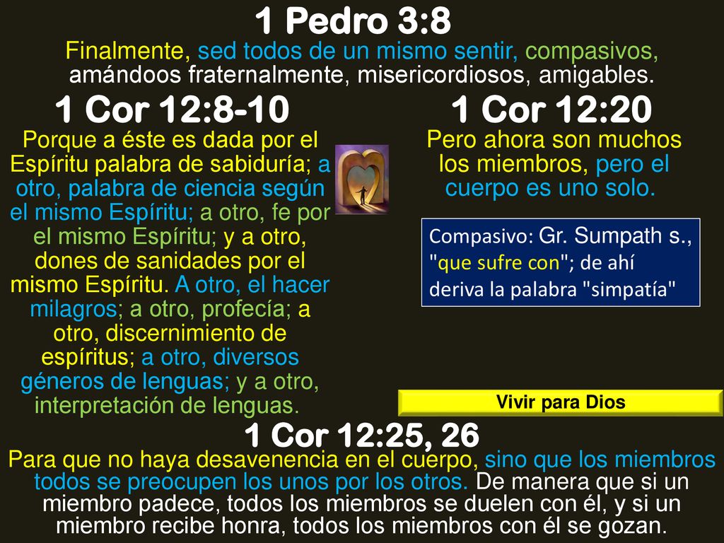 Pero ahora son muchos los miembros, pero el cuerpo es uno solo.