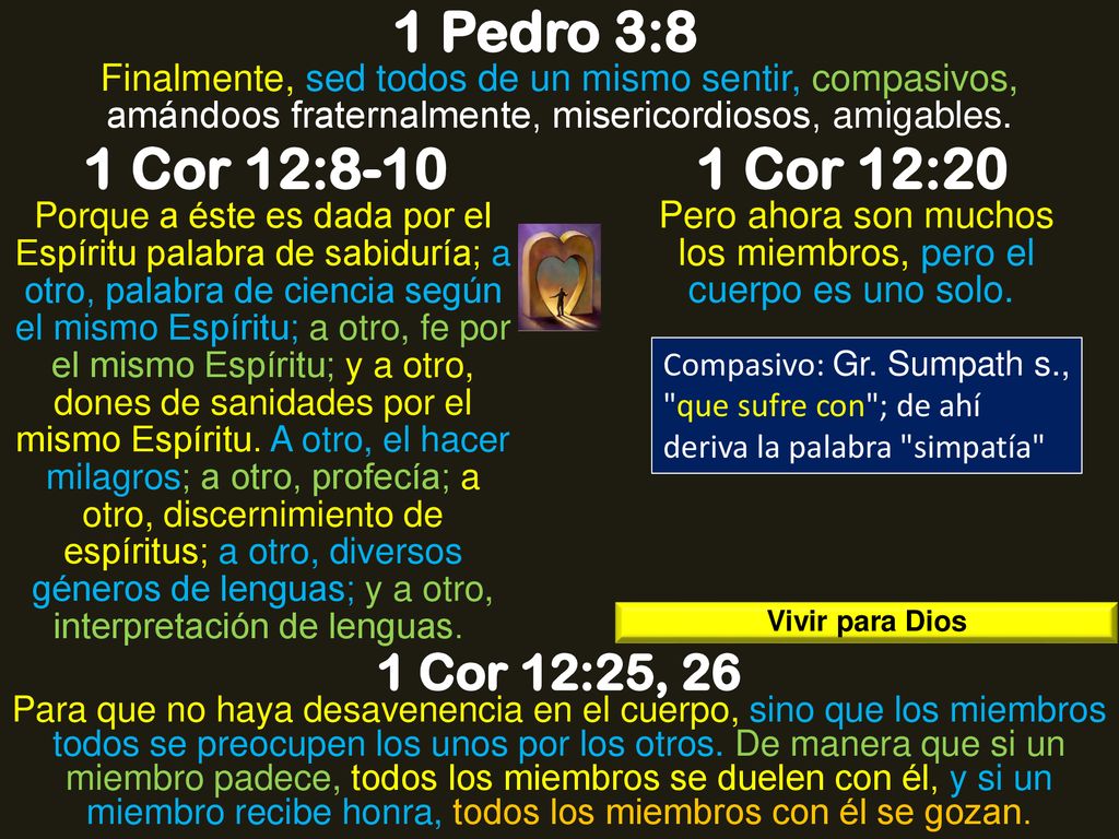 Pero ahora son muchos los miembros, pero el cuerpo es uno solo.