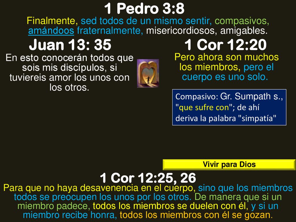 Pero ahora son muchos los miembros, pero el cuerpo es uno solo.
