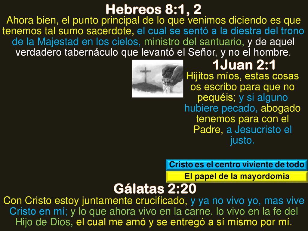 Cristo es el centro viviente de todo El papel de la mayordomía