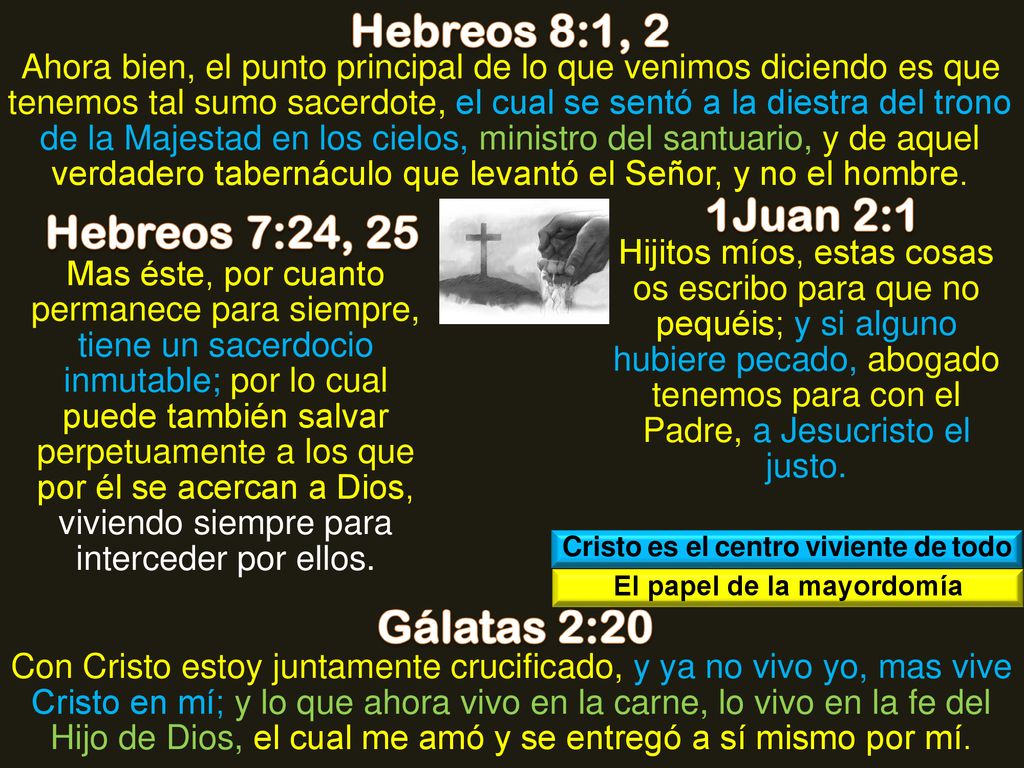 Cristo es el centro viviente de todo El papel de la mayordomía