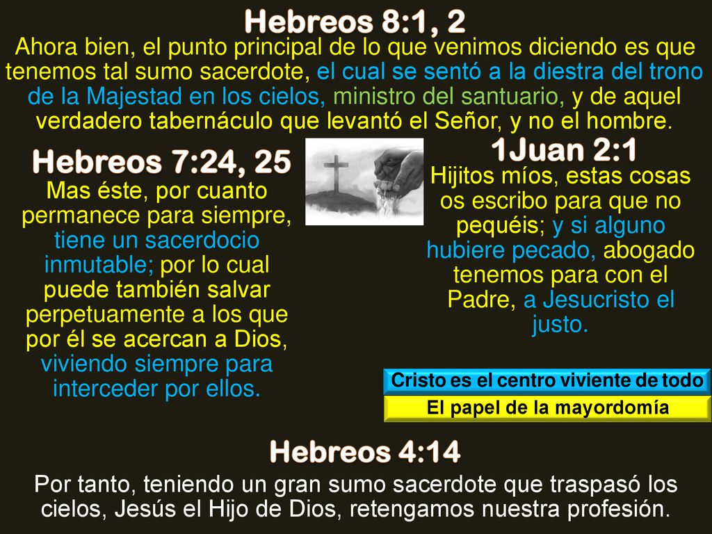 Cristo es el centro viviente de todo El papel de la mayordomía