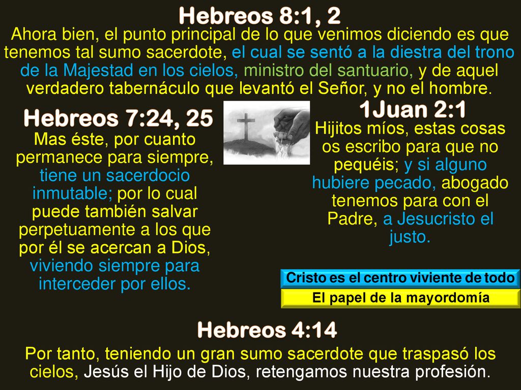Cristo es el centro viviente de todo El papel de la mayordomía