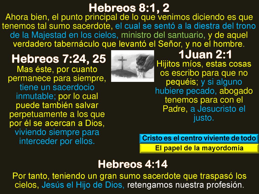 Cristo es el centro viviente de todo El papel de la mayordomía