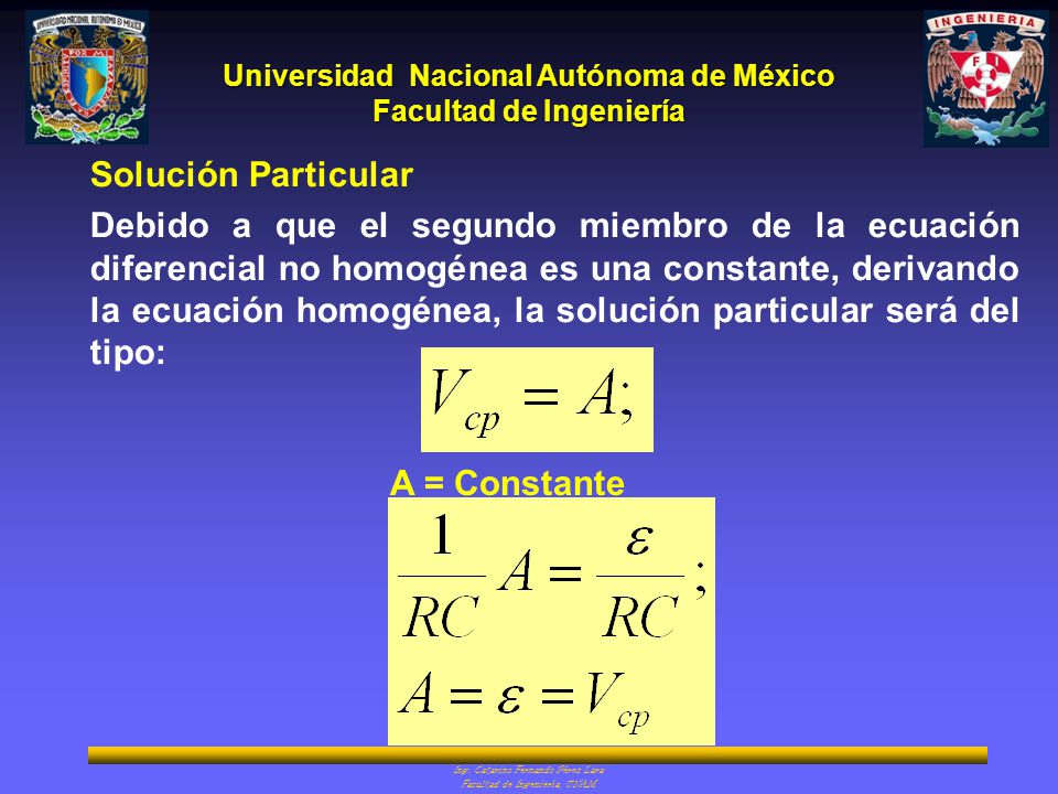 Solución Particular