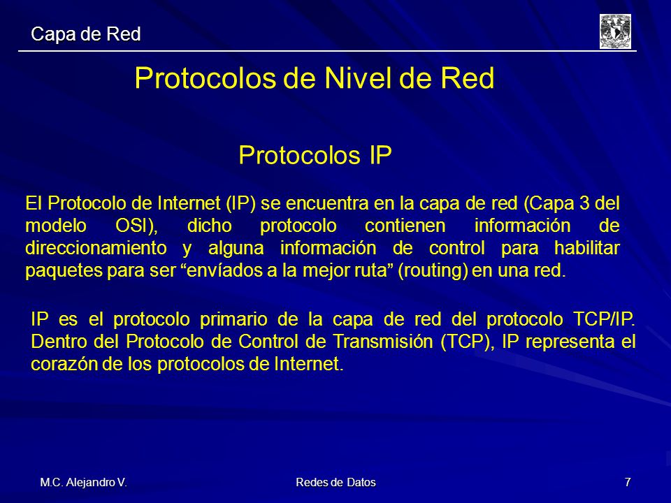 Protocolos de Nivel de Red