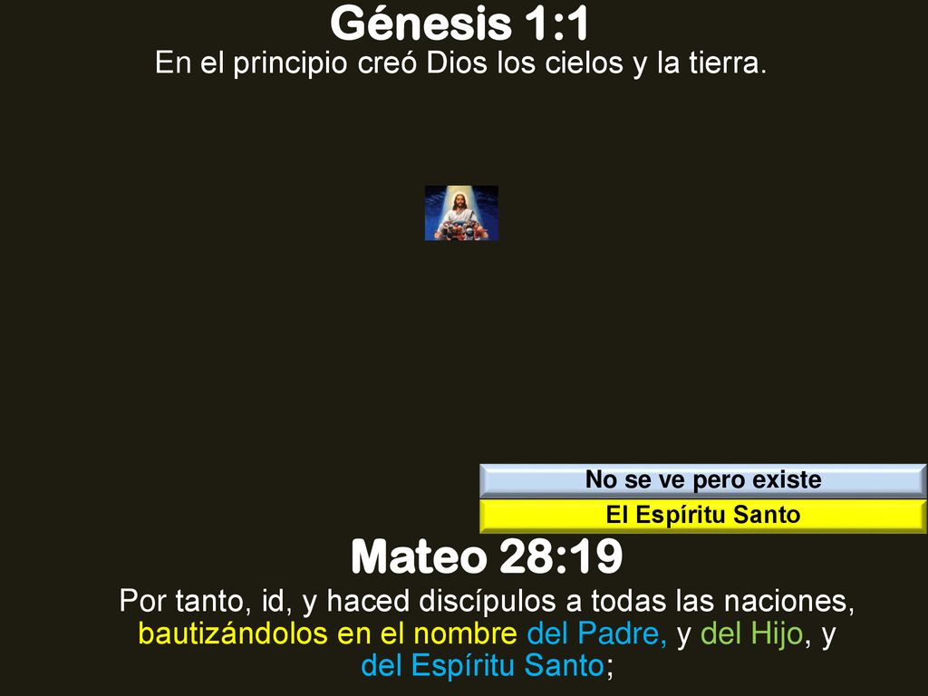 En el principio creó Dios los cielos y la tierra.