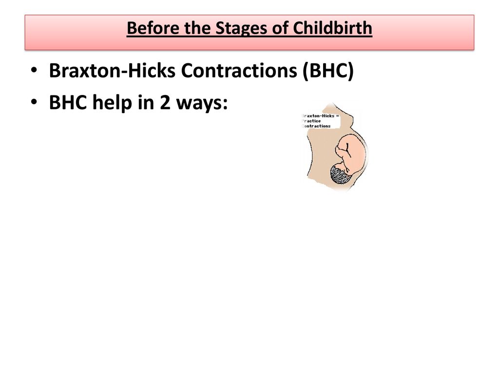 Before the Stages of Childbirth