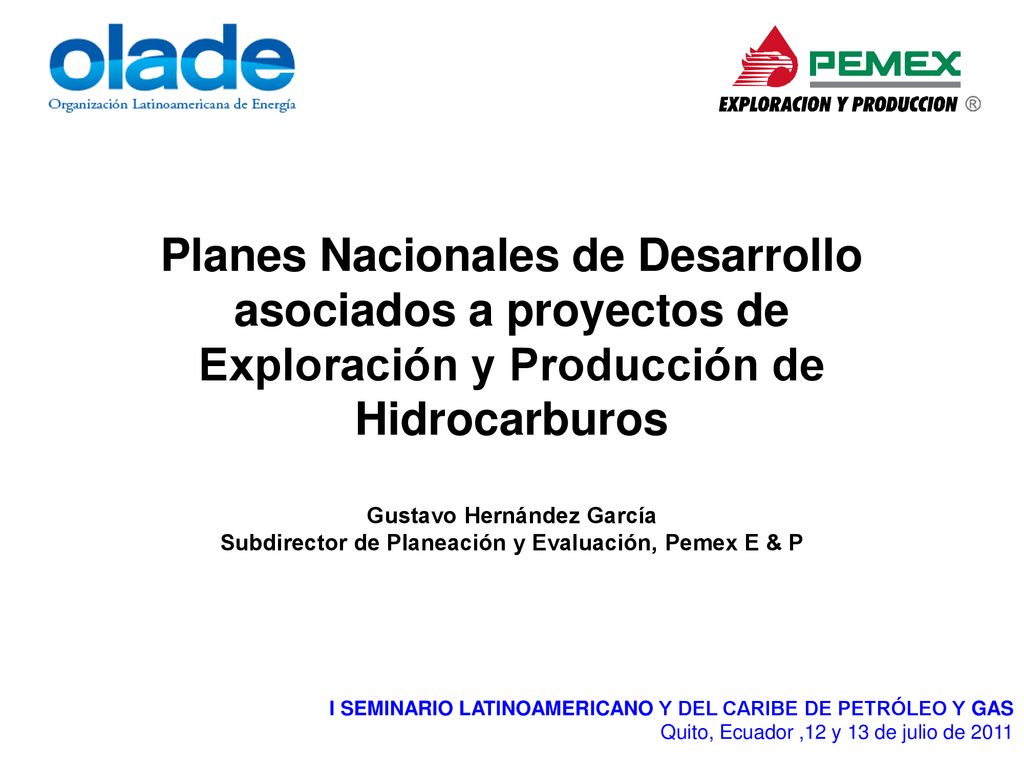 MEX-PEM es Planes Nacionales de Desarrollo asociados a proyectos de Exploración y Producción de Hidrocarburos.