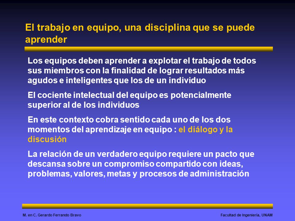 El trabajo en equipo, una disciplina que se puede aprender