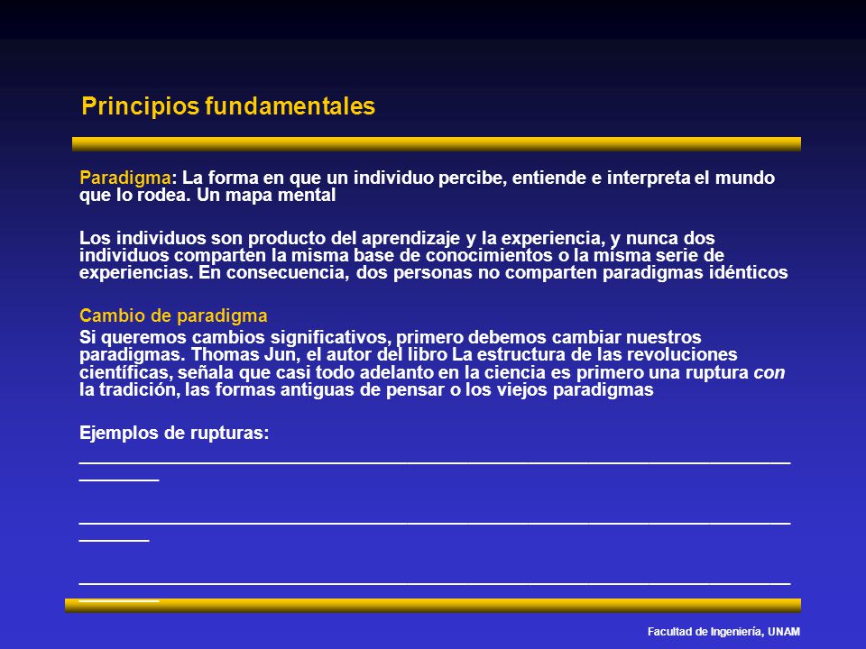 Principios fundamentales