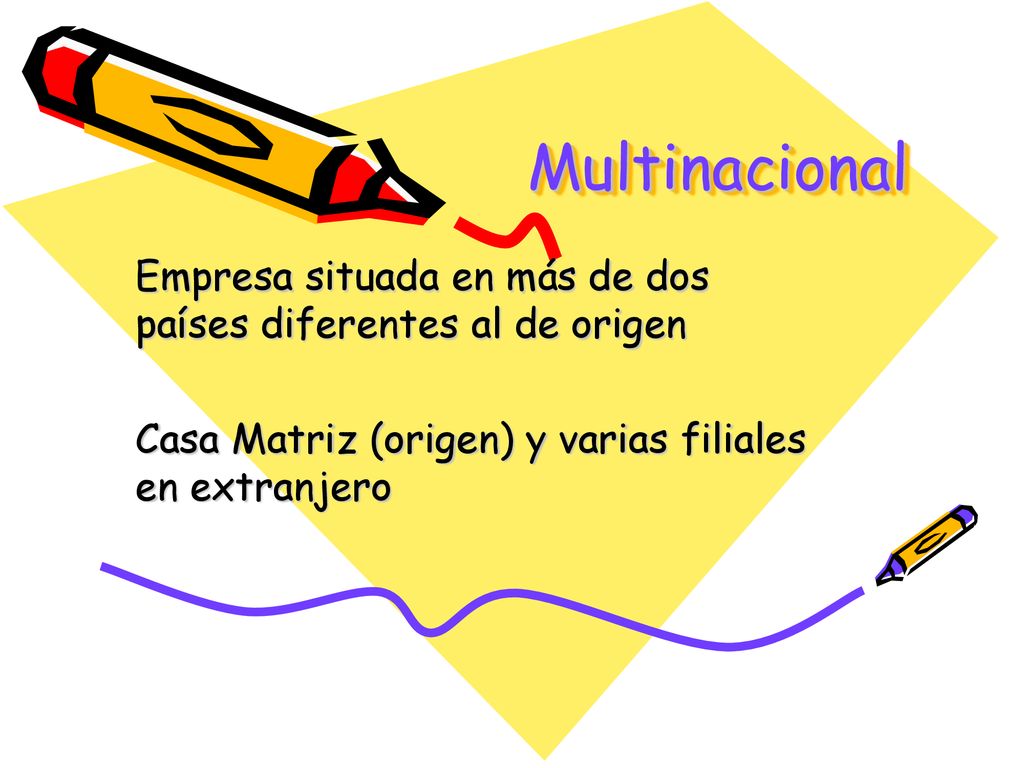 Multinacional Empresa situada en más de dos países diferentes al de origen.