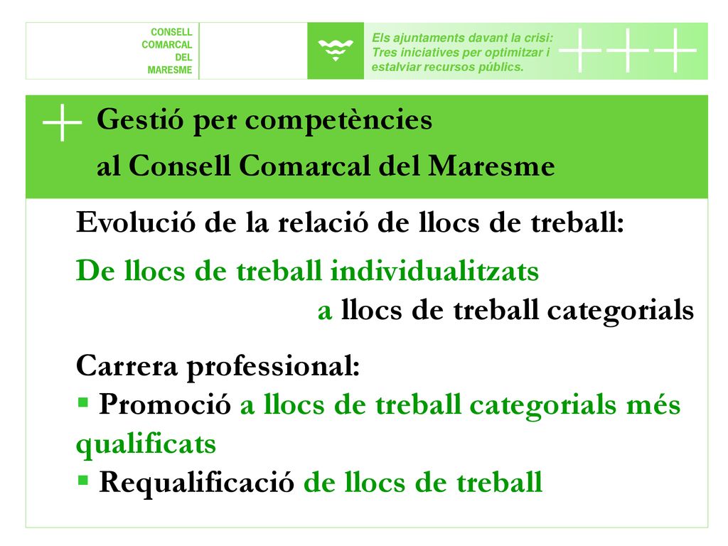 Gestió per competències al Consell Comarcal del Maresme