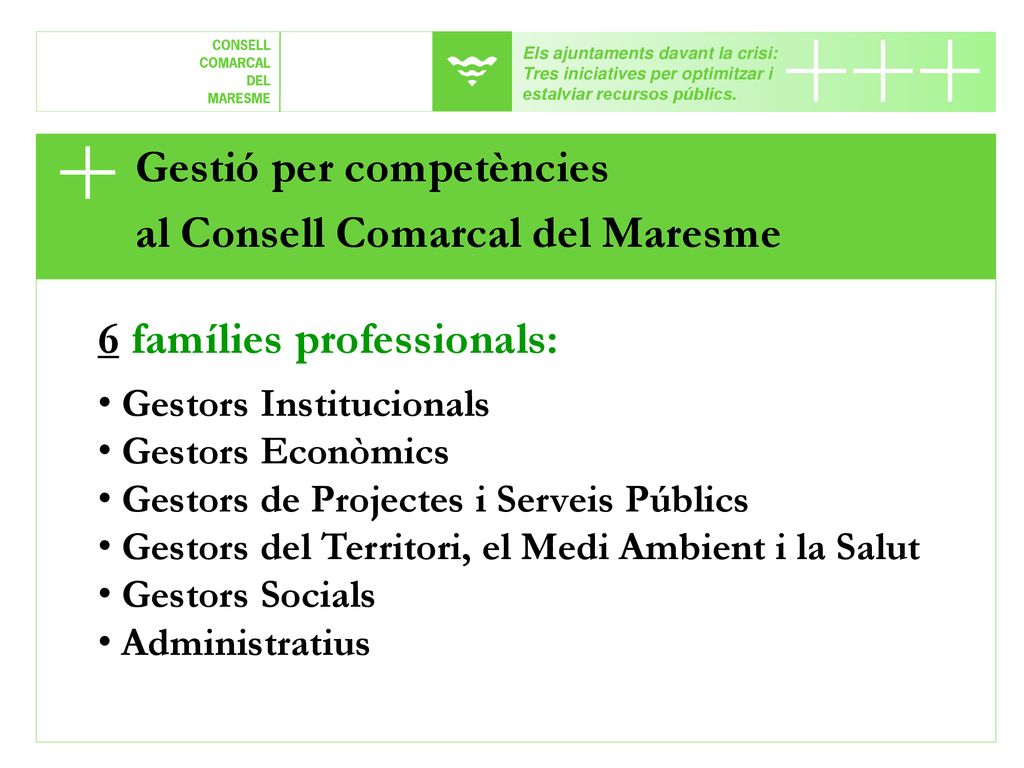 Gestió per competències al Consell Comarcal del Maresme