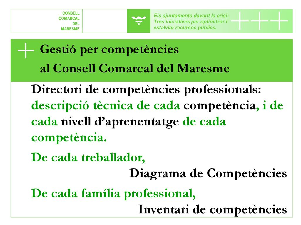 Gestió per competències al Consell Comarcal del Maresme