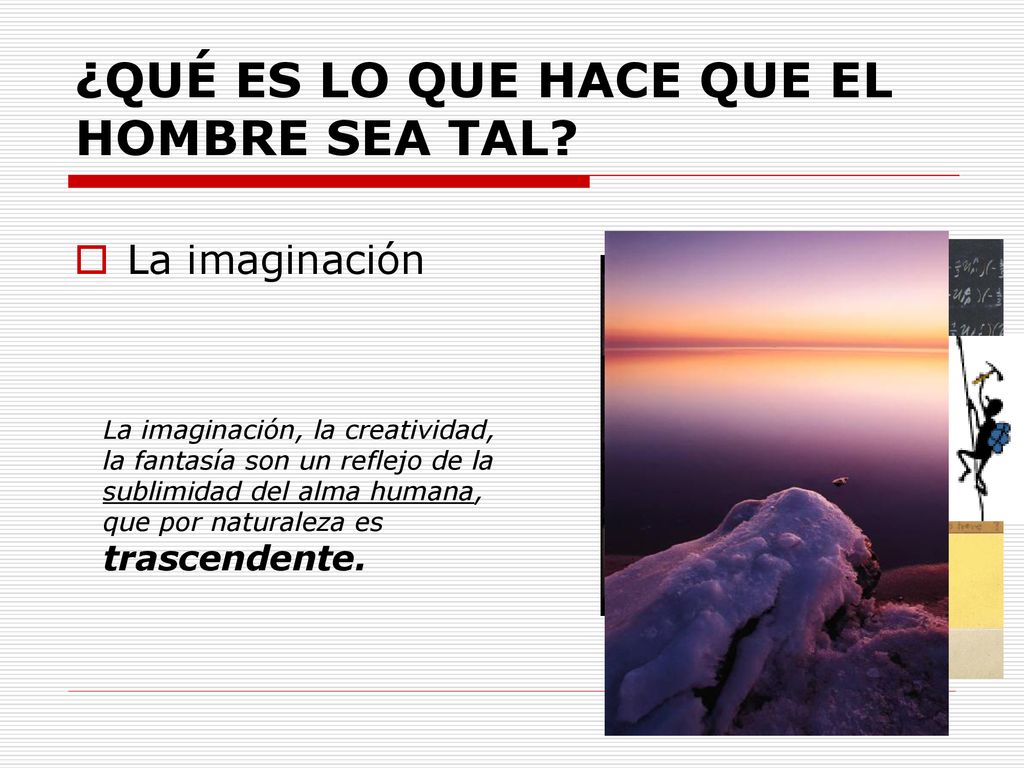 ¿QUÉ ES LO QUE HACE QUE EL HOMBRE SEA TAL
